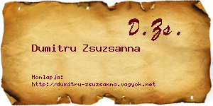Dumitru Zsuzsanna névjegykártya