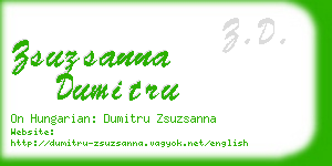 zsuzsanna dumitru business card